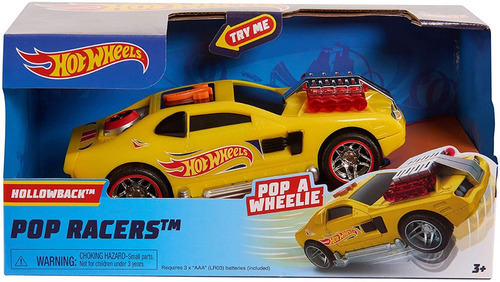 Carro Hot Wheels Pop Racers Con Luces Y Sonidos 