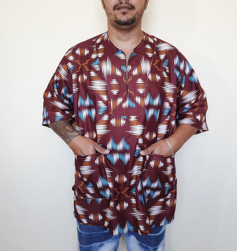 Imagem 5 de 6 de Blusa, Bata, Masculina, Tecido, Wilson