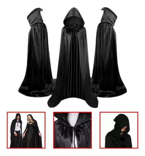 Fantasia de Halloween Masculina Adulto Vampiro de Luxo Com Capa e