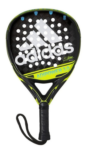 Paleta de pádel  adidas Adipower 3.0 2021 color blanco/azul/amarillo