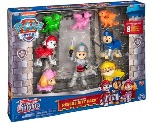 Paw Patrol - Set 8 Figuras Rescue Knights