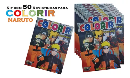 Livro de Colorir Infantil Naruto 50 Desenhos - No Magalu