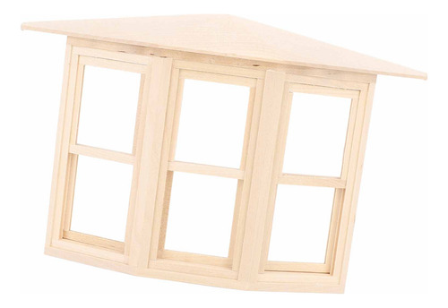 Ventana En Miniatura 1:12 Con Forma De Casa De Muñecas, Made