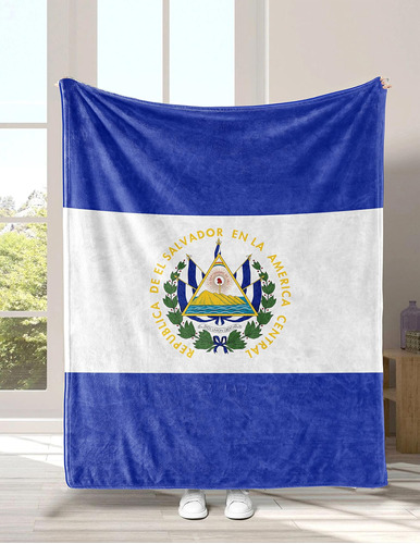 Carwayii Manta Con La Bandera De El Salvador, Acogedora Mant