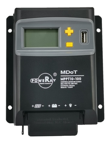 Controlador Mppt 10 Amp 100 Voc  12-24v