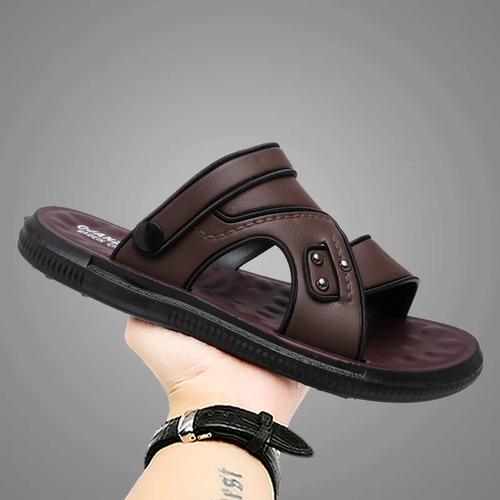 Sandalias De Verano Con Punta Para Hombre, Zapatos Abiertos,