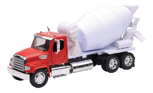 New Ray 1:32 Freightliner 114sd Mixer Revolvedora Cemento Color Rojo