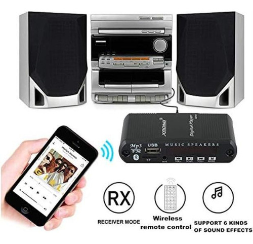 Receptor De Audio Bluetooth Radio Fm, Reproductor Digital Mp