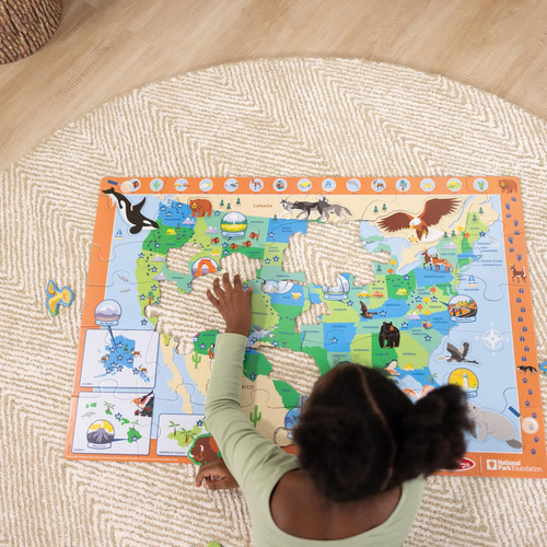 Melissa & Doug National Parks U.s.a. Map Floor Puzzle - 45 P