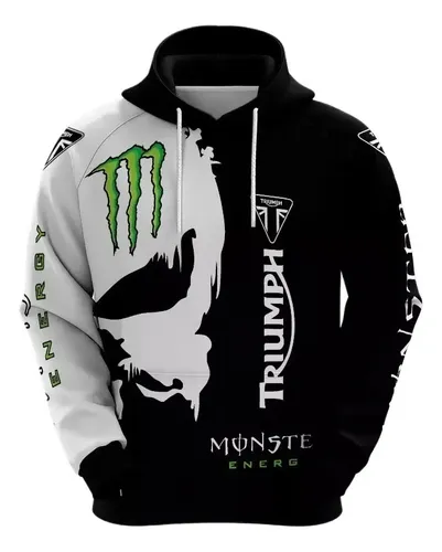 Sh Moletom Uniforme Masculino Monster Skull Triumph Moto Gp