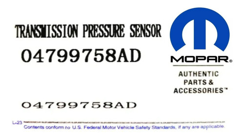 Sensor Linea Presion Aceite Caja 545rfe 45rfe Original Mopar