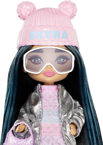 Barbie Muñeca Extra Fly Minis Viaje Con Moda Invierno Hpb20