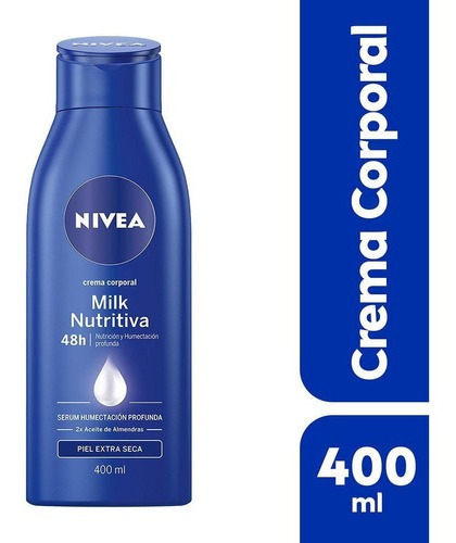 Nivea Crema Corporal Humectante Body Milk Nutritiva 400 Ml