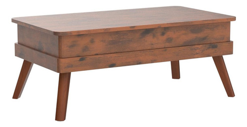 Mesa Auxiliar Elevable Con Compartimento De Almacenamiento