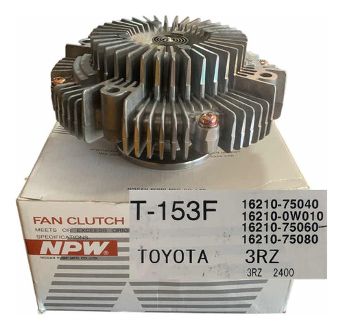 Fan Clutch Toyota Meru 2.7 Hilux 2.4 2rz 3rz 2002 2005