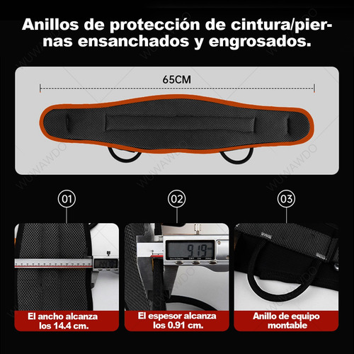 Wuwawdo Arnés De Detención De Caídas Extraíble