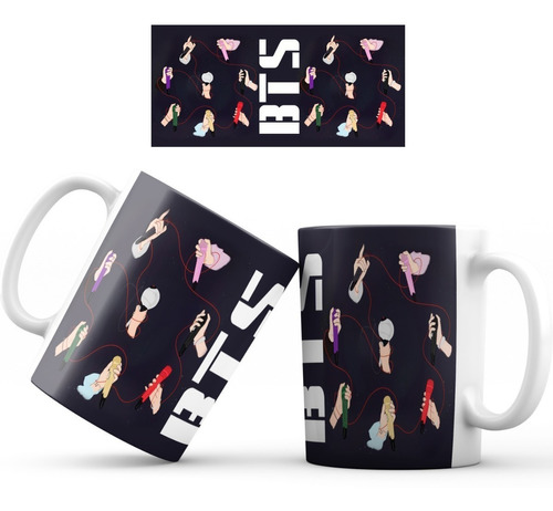 Mug Pocillo Taza Bts K-pop  014