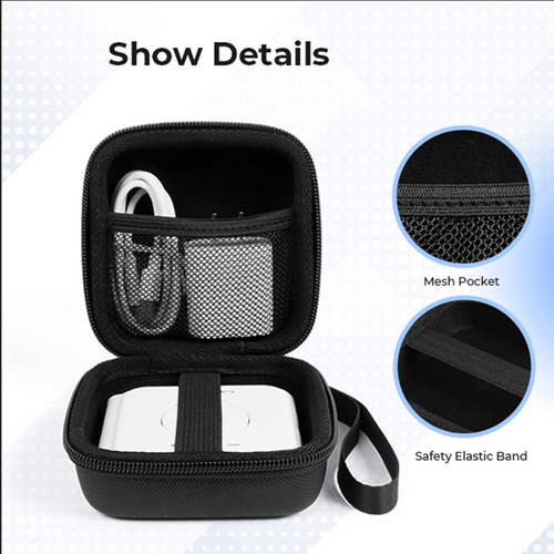 Funda De Viaje Para Cargador Inalámbrico Ucomx Nano 3 En 1,