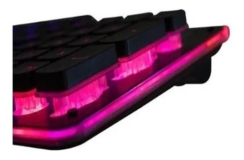 Imagen 4 de 4 de Teclado gamer Noganet NKB-560 QWERTY español España color negro con luz RGB