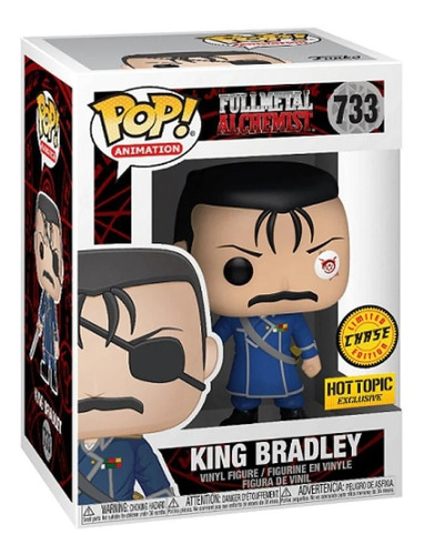 Funko Pop Full Metal Alchemist King Bradley Chase Hot Topic