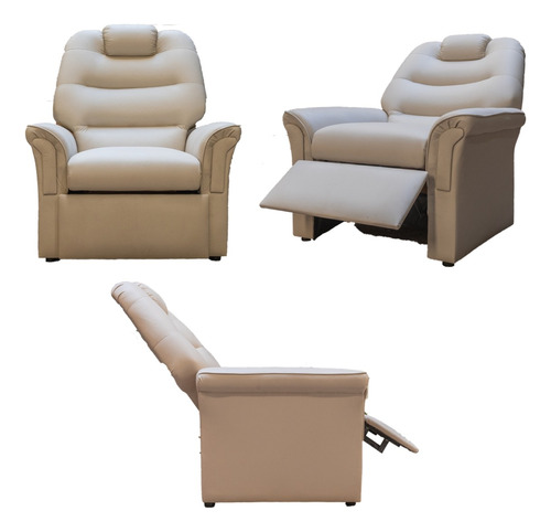 Sillon Reclinable X 2 Unidades Poltrona Cuerina Envio Gratis