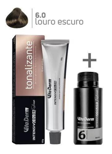 Kit Tonalizante Diarichesse + Revelador 9Vol 120ml N.6.0 Loiro Escuro  Profundo - Kimi