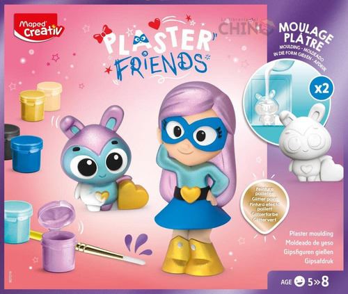 Juego Didactico Maped Creativ Plaster Friends Super Girl