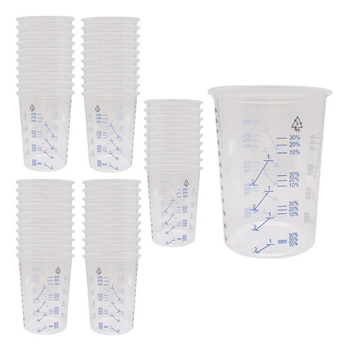 Vasos De Plástico Transparente Desechables Para Mezclar