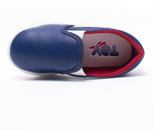 Imagen 4 de 8 de Zapatilla Pancha Toy Azul Vinilo (talle 20 Al 26) Art 3319z