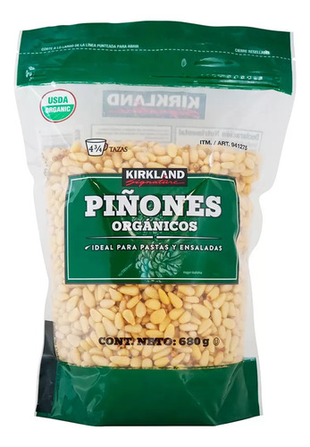 Piñones Orgánicos Kirkland Signature 680 Gr