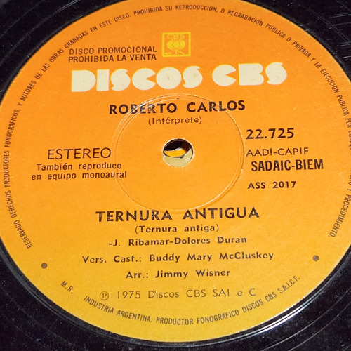 Simple Roberto Carlos Discos Cbs C4