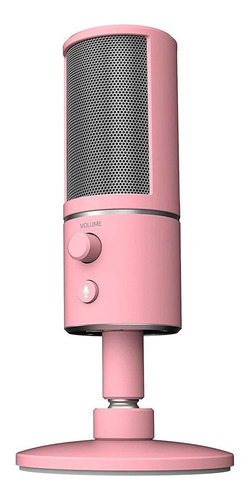Imagen 2 de 3 de Micrófono Razer Seiren X condensador supercardioide quartz pink