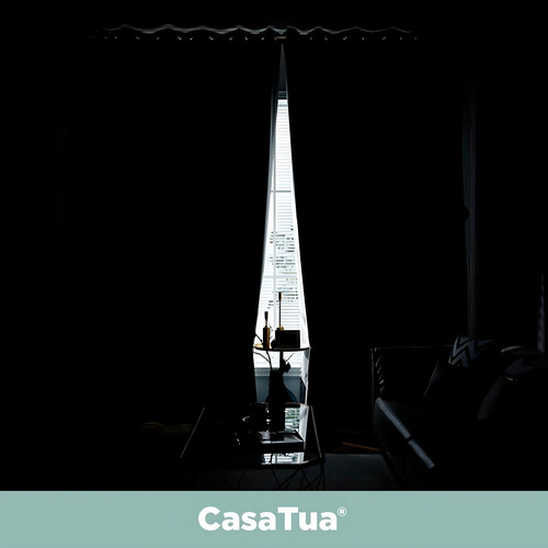 Casatua Ondula Cortina Blackout 95% 2 Paños de 140x220cm Color Turquesa
