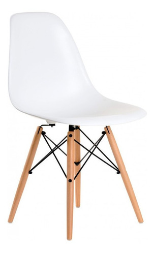 Silla De Comedor Modelo Eames Blanca 