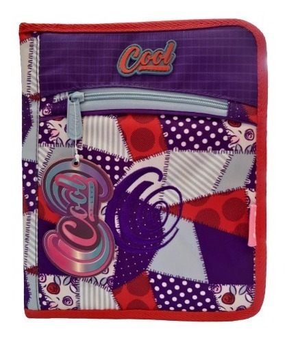 Carpeta N°3 Cool Rojo Y Violeta -3 Ganchos- Lsyd Art.9820006