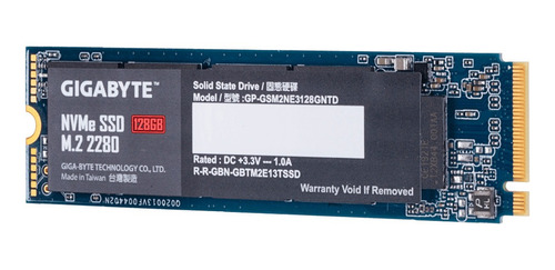 Imagen 3 de 6 de Disco Solido Interno Gigabyte 128gb M.2 2280 Gsm2ne3128gntd!