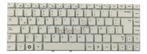 Teclado Samsung Np300e4a Np300v4a 300v4a Np300e4c Np305v4a Color Blanco