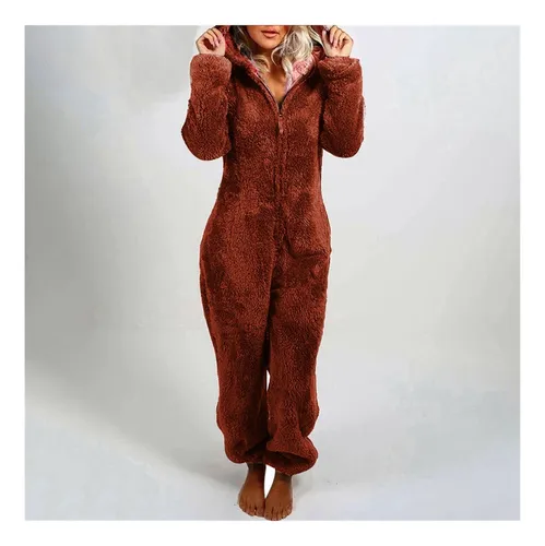 Yi Mono Mujer Con Capucha Manga Larga Pijama Casual