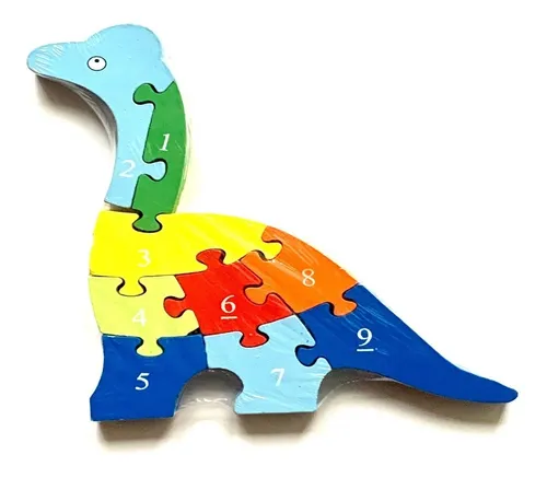 Rompecabezas de online dinosaurios de madera