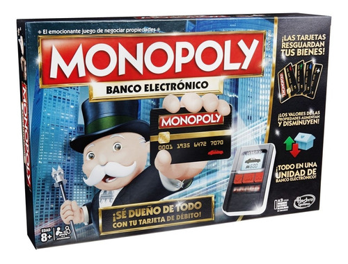 Juego Mesa Monopoly Banco Electronico Orig Hasbro Tribunales
