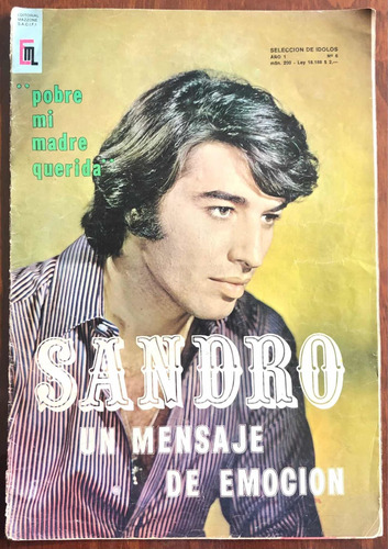Revista Selección De Ídolos Nro. 6 Sandro De Colección