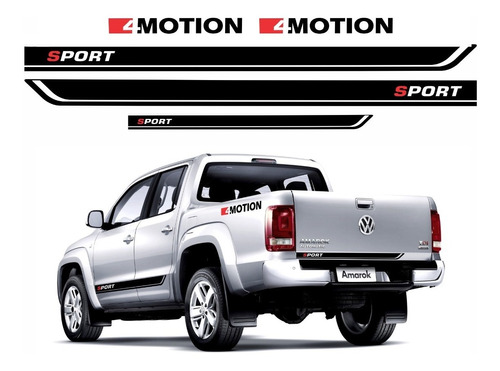 Kit Adesivo Para Volkswagen Amarok Sport + 4motion 19464