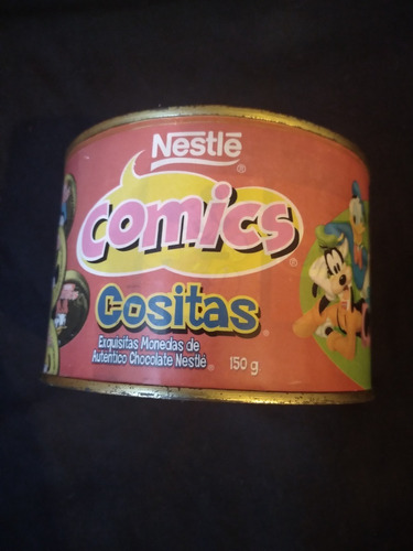 Tarro Metalico-alcancia Comics De Disney Nestle