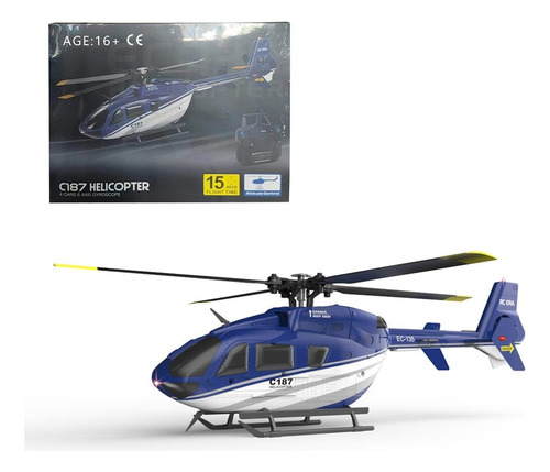 Helicóptero Rc C187 For Adultos 2.4g Rotor Sin Aileron