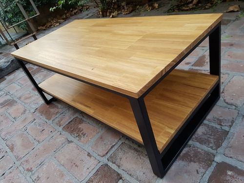 Mesa Ratona Hierro Y Madera 