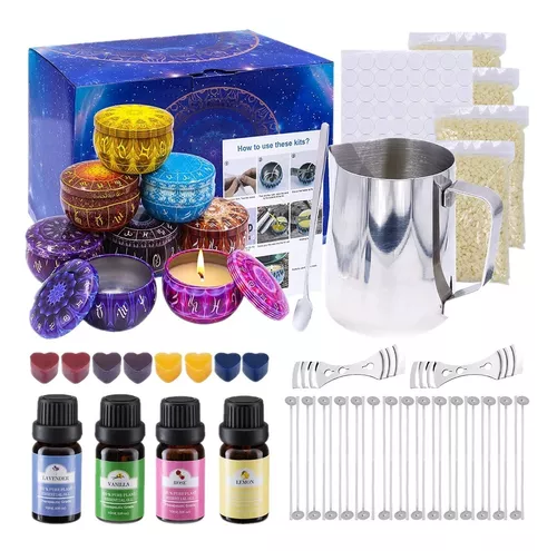 Kit Para Hacer Velas De Soya Aromáticas