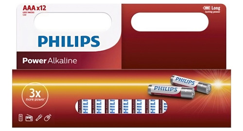 Pilas Alcalinas Philips Aaa Lr03 1.5v - Pack De 12 Unidades