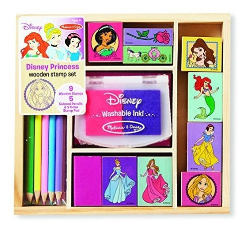 Juego De Sellos De Madera De La Princesa Melissa - Doug Disn