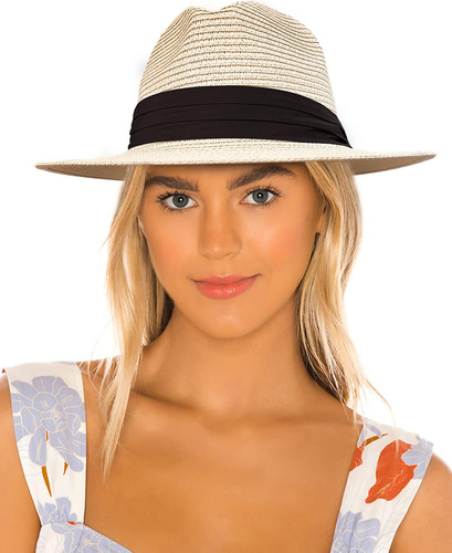 Accsa Sombrero De Paja De Panamá Para Mujer Sombrero De Sol 