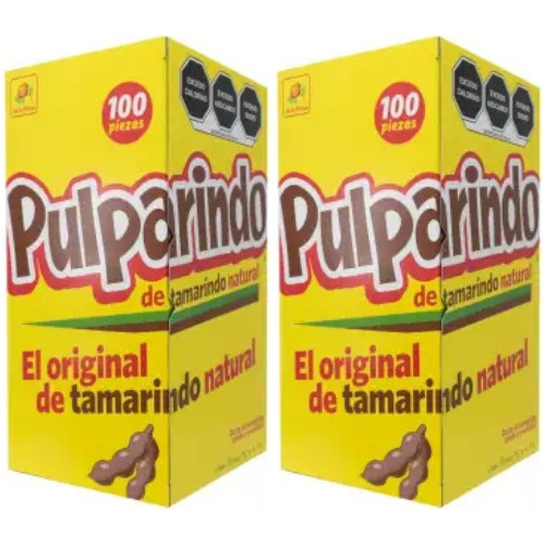 Pulparindo De La Rosa Grande 100 Pzas - 2 Cajas